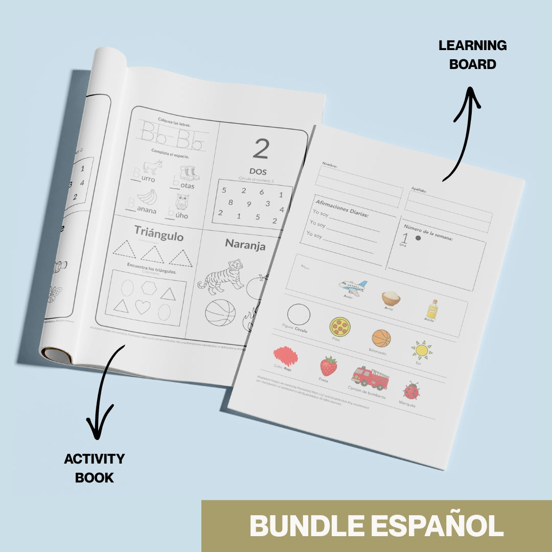 Activity Book + Learning Board (Español)