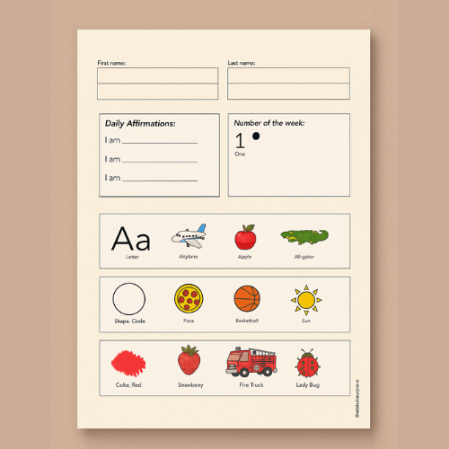 A–Z Learning Board English